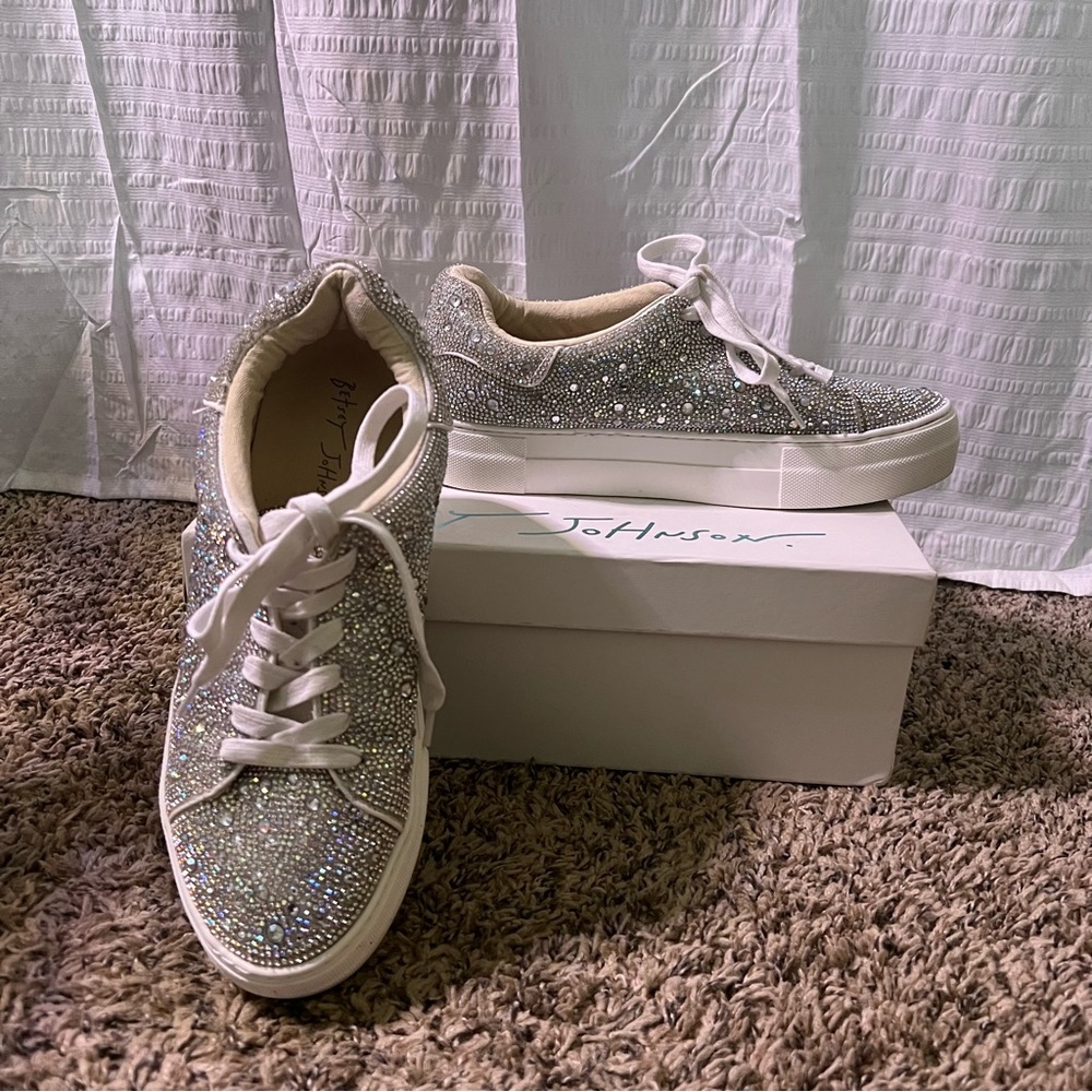 Betsey Johnson Sidny Rhinestone Sneaker